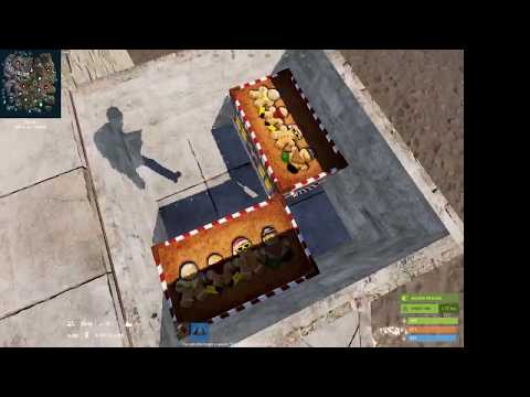 *NEW* Rust SECRET GLITCH LOOT ROOM design 2019 -18k stone to build!