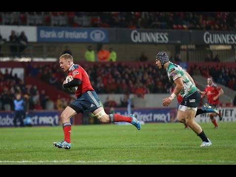 Controversial Keith Earls Try - Munster v Benetton Treviso 22nd March 2014