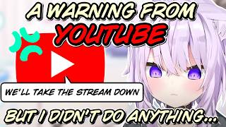 Okayu gets wrongly accused by YouTube