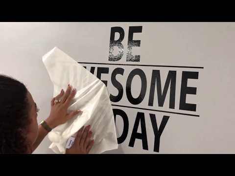 How to Apply A Wall Decal.
