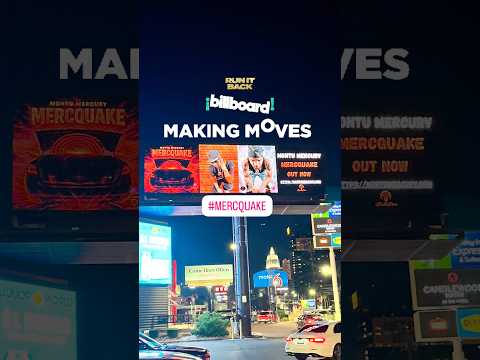 MERCQUAKE takes over Vegas Strip with Montu Mercury’s second Billboard illuminating the city 🌟✨💫