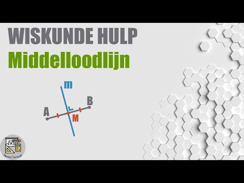 Hoe kan je een middelloodlijn tekenen?