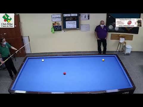 LLIGA CATALANA DE 3 BANDES 2ª DIVISIO GRUP "A" C.B.CANET vs C.B.SANTS JOSEP LLUIS MAJUA & IVAN VIVES