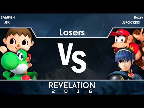 Rev2016 - SAMFISH + JFK vs Bozzy + JJROCKETS - Losers Smash 4