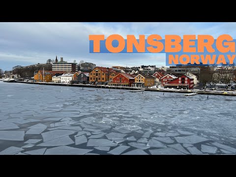 Norway 🇳🇴- Tønsberg - Snow Walk - 4K HDR - Walking Tour