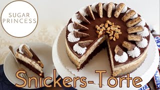 Beste Snickers-Torte/ Erdnuss-Karamell-Schoko-Sahne-Torte | Rezeptvideo von Sugarprincess