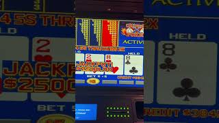 VIDEO POKER $50 BET BIG WIN! #slot #casino #casinojackpot