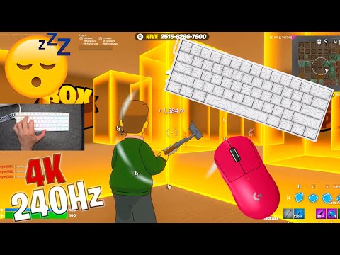 Aula Mini 60HE Max ASMR 😴 Box Fight Gameplay 📦 Satisfying Keyboard Fortnite 4K 240 FPS 🏆