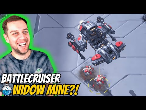 Crazy Terran Battlecruiser Widow Mine RUSH! | Marine Medivac to Grandmaster #12 StarCraft 2