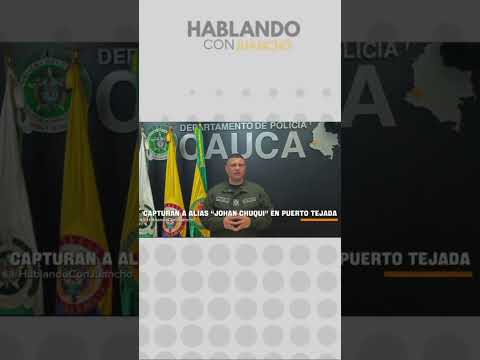 #Cauca | Capturan a alias “Johan Chuqui” en Puerto Tejada, Cauca.