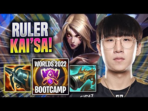 RULER TRIES KAI'SA WITH NEW BUFFS! - GEN Ruler Plays Kai'sa ADC vs Jinx! | Bootcamp 2022