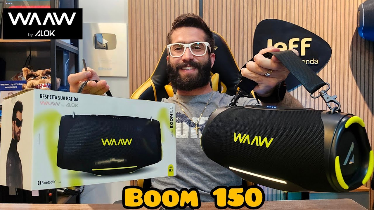 Miniatura da avaliação em vídeo de Caixa de Som Bluetooth WAAW ME 110