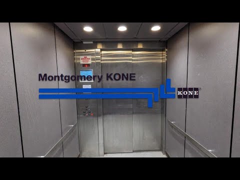 EPIC BASSY MOTOR! Montgomery KONE MX hydraulic elevator at the Home Depot in Seven Corners VA