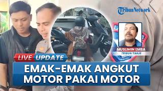 Viral Aksi Nyeleneh Emak-emak Angkut Motor Listrik Pakai Motor di Makassar, Polisi Turun Tangan