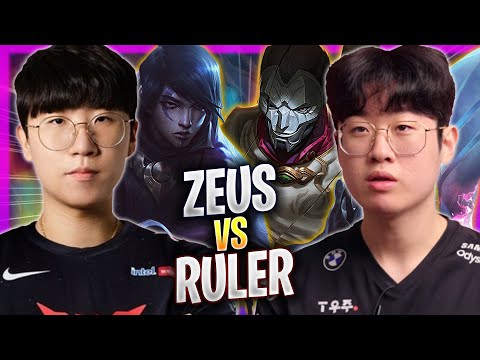 ZEUS vs RULER! - T1 Zeus Plays Jhin ADC vs JDG Ruler Aphelios! | Season 2023