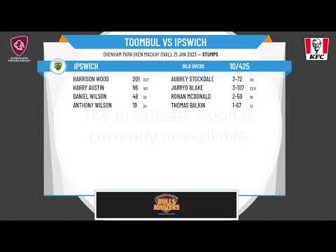 KFC QLD Premier Cricket - Sci-Fleet Motors Two Day Comp - Round 13 - Toombul v Ipswich - Day 1