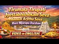 Tirumala Jyestabhishekam Seva 2026 Full Details Tirumala Rare 3 Days Nijaroopa Darshan