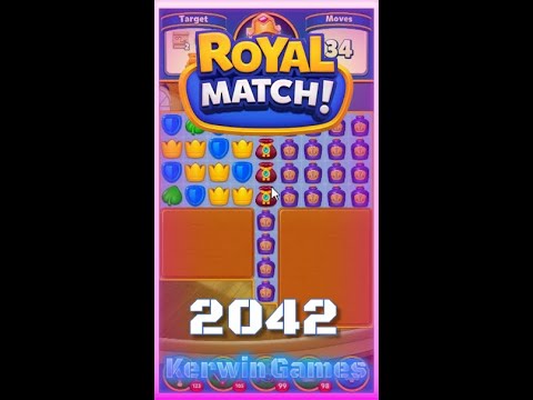 Royal Match Level 2042 - No Boosters Gameplay