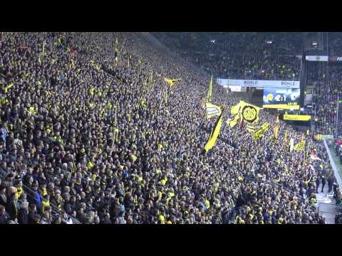 Borussia Dortmund - Freiburg 5-1 Drei Tore in 5 Minuten - Stimmung BVB Südtribüne Athmosphere