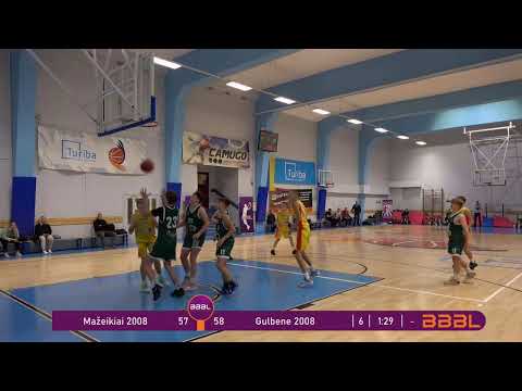 BBBL U15 / Gulbene 2008 - Mažeikiai 2008 /