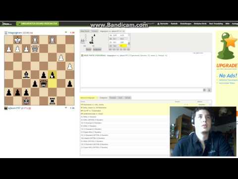 kommentierte Schachpartie - online Blitzpartie 2