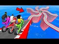 SHINCHAN AND FRANKLIN TRIED THE IMPOSSIBLE STAR MULTI ROAD PARKOUR CHALLENGE GTA 5