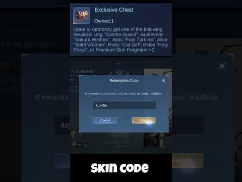 Surprise Skin Gift Code Mobile Legends