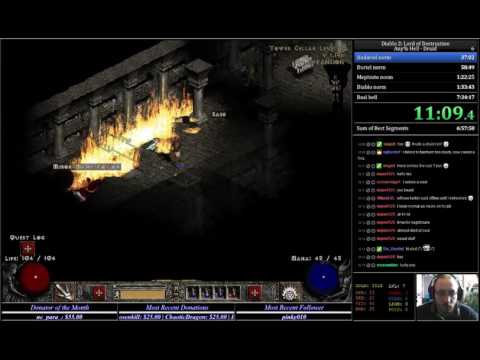 Diablo 2 LoD any% hell RTA Speedrun Druid 7:12:29 [WR]