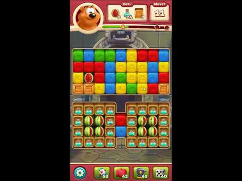 Toon Blast Level 2824 - NO BOOSTERS 🐻🐺🐱 | SKILLGAMING ✔️