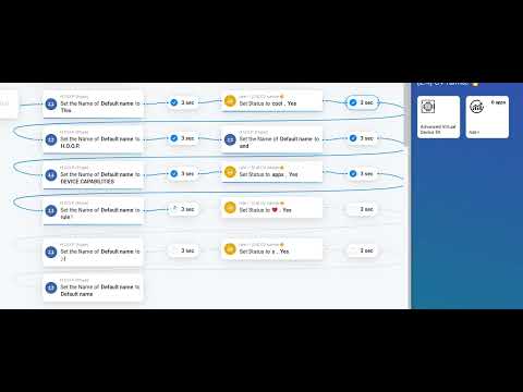 Screenvid: HOMEY - Change devicename and -status with Advanced flows