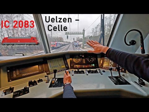 Fast verbremst! | IC 2083 Uelzen - Celle | Führerstandsmitfahrt | Baureihe 101 | 4K