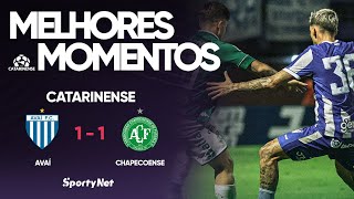 GOLAÇO DO 10 E OPORTUNISMO DOS VISITANTES - Avaí 1x1 Chapecoense - Melhores Momentos - Catarinense
