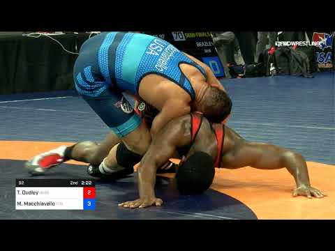 92 Kg Semifinal Timothy Dudley Nebraska Wrestling Training Center Vs Michael Macchiavello Titan Me