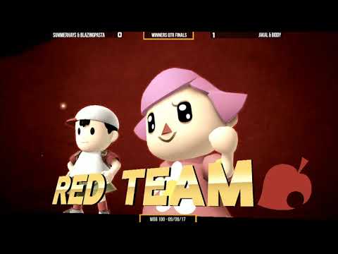 WBB #100  BlazingPasta & Summerhays vs Biddy & Jakal   Winners Qtr Finals   Smash 4 Doubles