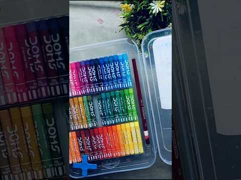 Doms oil pastel unboxing 50 shades #shorts #youtubeshorts #doms #oilpastel