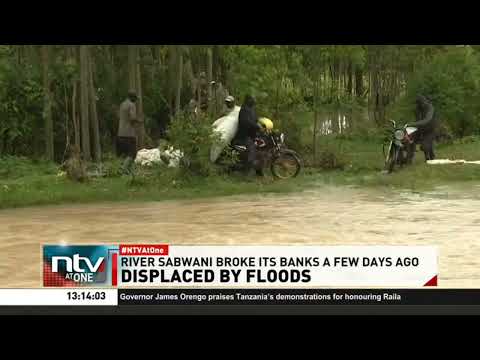 More than 300 families displaced in Trans Nzoia County after River Sabwani burst its banks