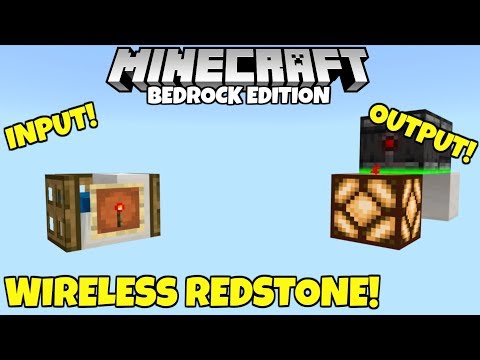 Completely WIRELESS REDSTONE In Minecraft Bedrock Edition!? Endless Possibilities!