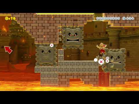 2-4 Thwomper's Crushing Castle by Mgo - Super Mario Maker 2 - No Commentary 1ca