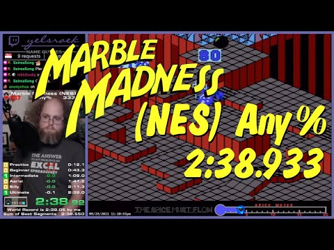 Marble Madness (NES) Any% 2:38.933 [Speedrun World Record]