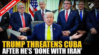 Trump’s latest remark on Iran, Cuba & Russia-Ukraine as addresses press in White House