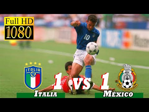 Italy 1-1 Mexico World Cup 1994 | Full highlight - 1080p HD | Roberto Baggio