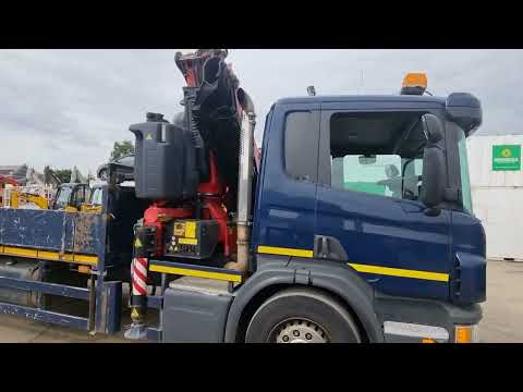 Thimbleby & Shorland Scania P320 6x2 beaver tail crane lorry