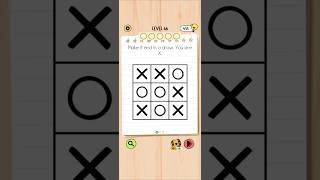 Brain Test 5 Level 66: Make it end in a draw. You are X Walkthrough