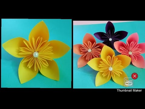 Origami paper flower/ DIY/ Kusudama flower/ Easy tutorial/ Charito Dagupion