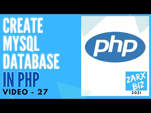 27 How To Create Mysql Database For Php Php Tutorial Learn Php Programming Php Lesson