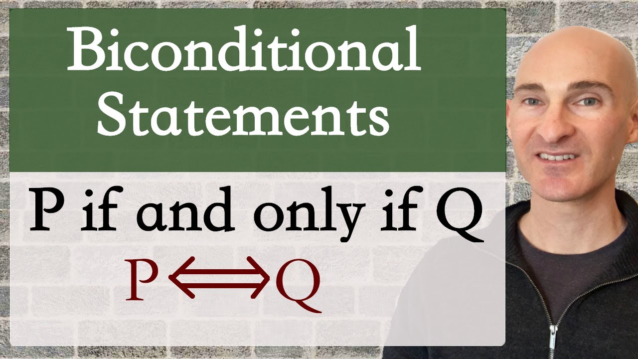 Biconditional Statement How to Write
