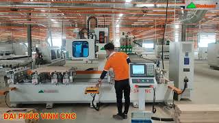 MÁY CNC MỘNG ÂM 10 Đầu Woodmaster WM-5x2Cnc Phay khoan lắc mộng đa năng