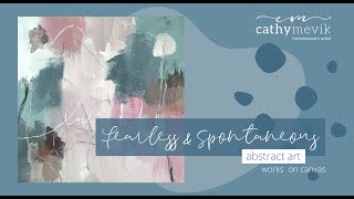 Abstract art tutorial | Intuitive canvas painting