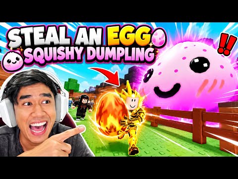 AKHIRNYA DAPAT FIRE EGG 🔥 STEAL AN EGG FOR SQUISY DUMPLING 😂