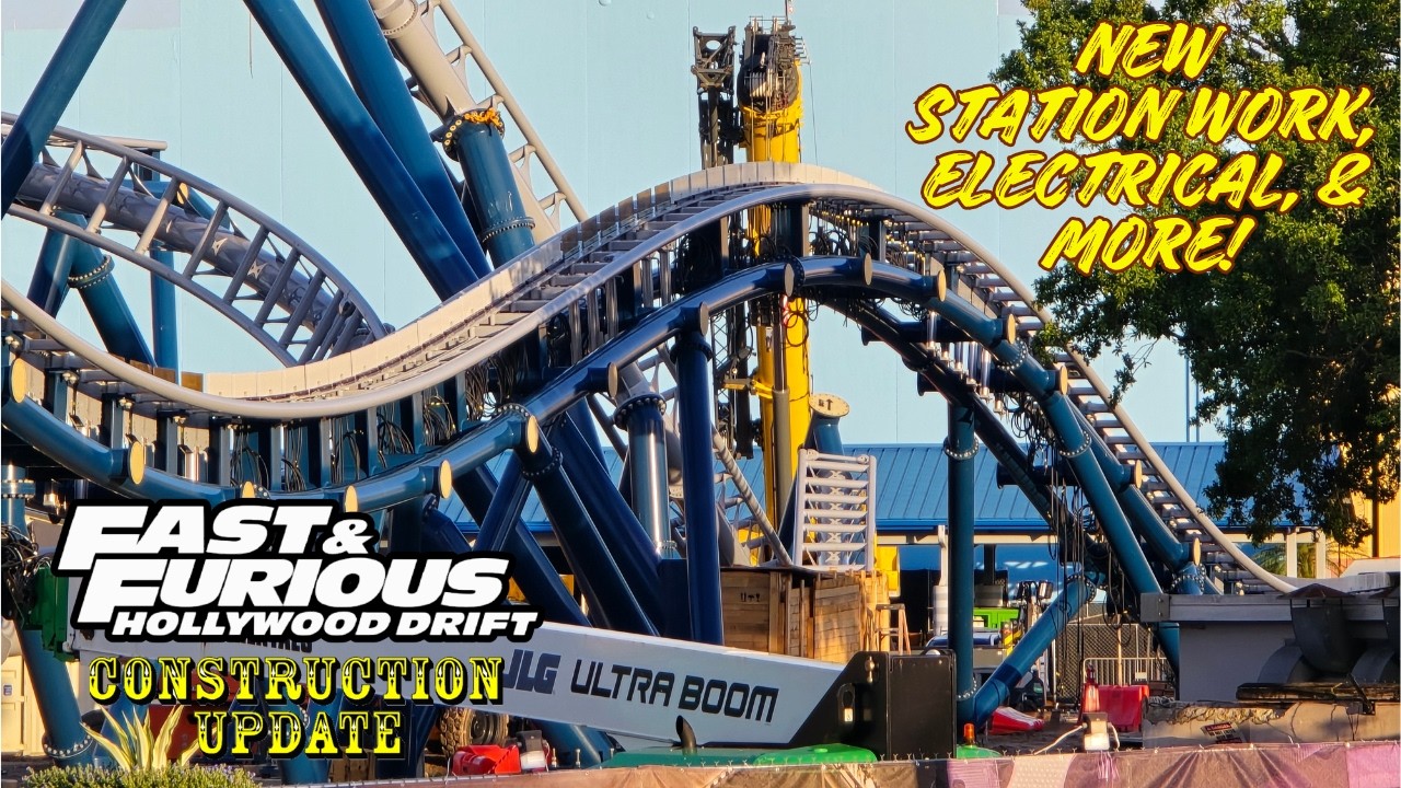 Universal Orlando Resort Fast & Furious: Hollywood Drift Roller Coaster Construction Update 7.7.26
